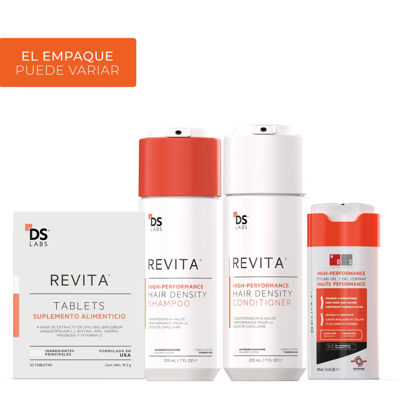 Kit | Revita Shampoo/Acondicionador + Revita Gel + Revita Tabletas