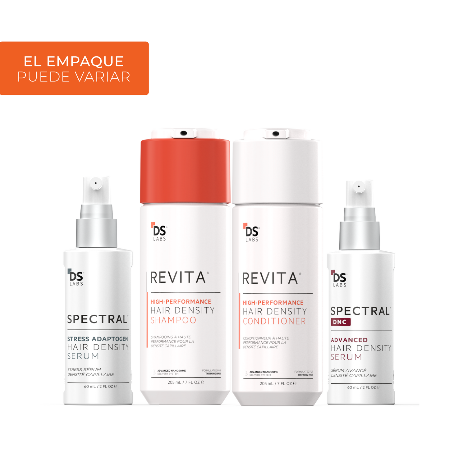 Kit | Revita Shampoo/Acondicionador + Spectral.DNC con Nanoxidil+ Spectral.F7